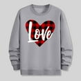 thumbnail image 5 of PNTUTB Men's Casual Long Sleeve Crew Neck Fashion Valentine's Day Print Loose Comfortable Pullover Sweatshirts, 5 of 6