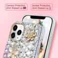 thumbnail image 2 of for iPhone 11 Pro Bling Diamond Case for Women Cute 3D Flower Rhinestone Crystal Shiny Sparkle Handmade Gemstone Protective Cover Luxury Fashion Glitter Case for iPhone 11 Pro 5.8 inch Pink, 2 of 6