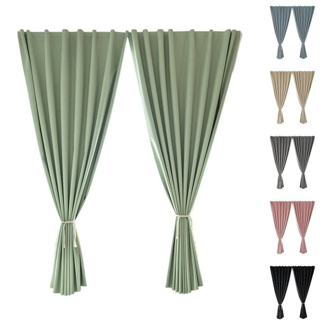 Outdoor Curtains Outdoor Curtains For Patio 2 Panels Sticky Top & Back Tab Bottom Sun Blocking Windproof Rod Drapes For Gazebo/Porch
