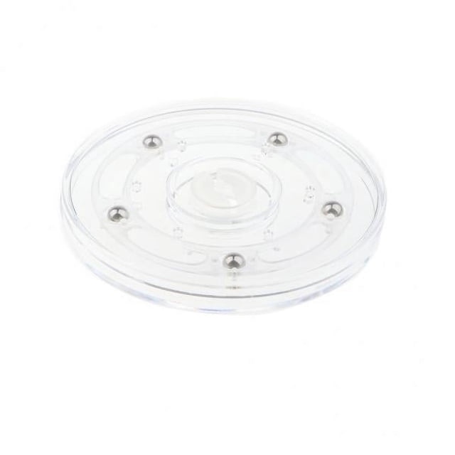 Bunblic 4-6pack 4'' Turntable Acrylic Rotating Display Stand for Watches Jewelries - 5 Pcs