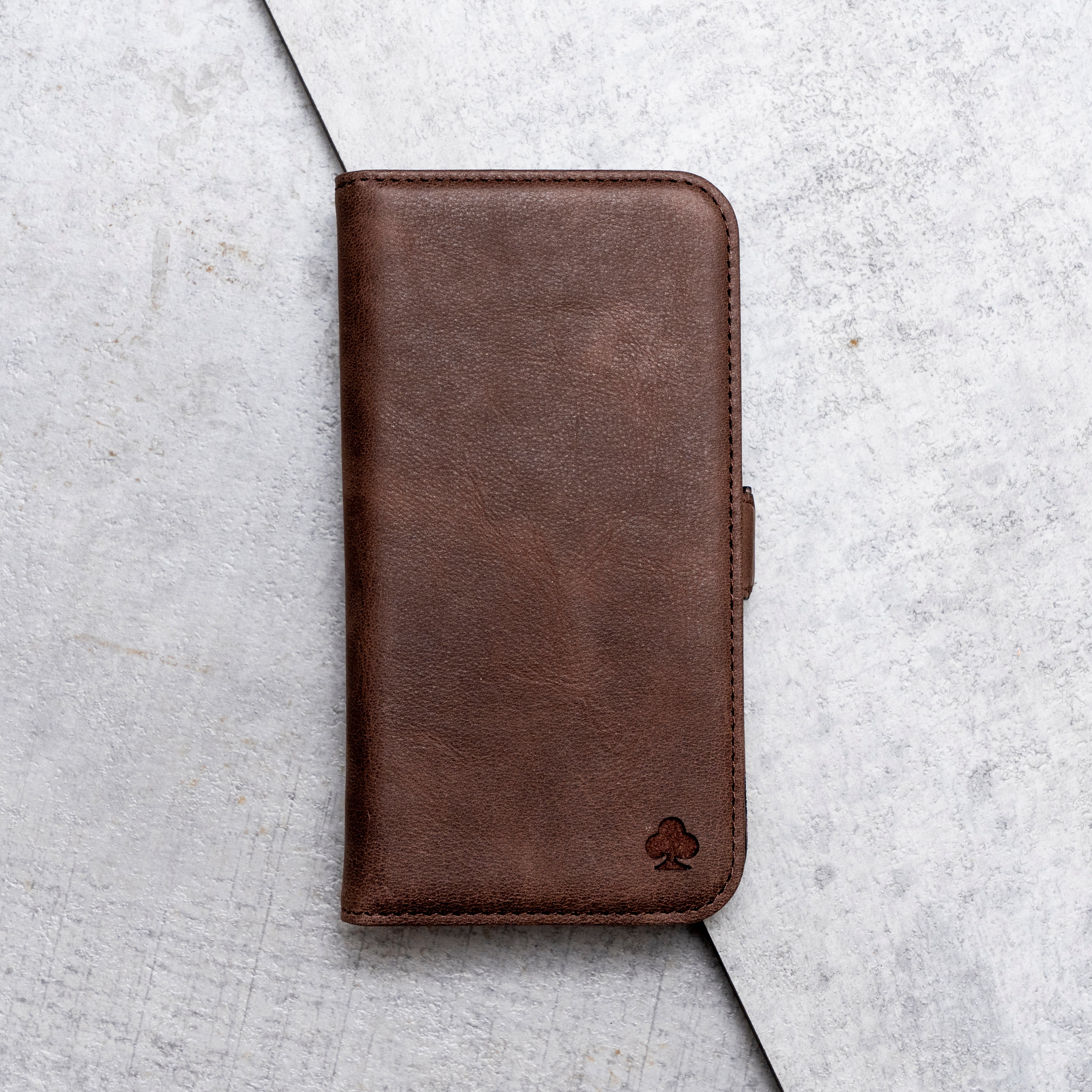 PORTER RILEY - Leather Case for iPhone 16 Pro. Premium Genuine Leather Stand/Cover/Wallet/Flip Case
