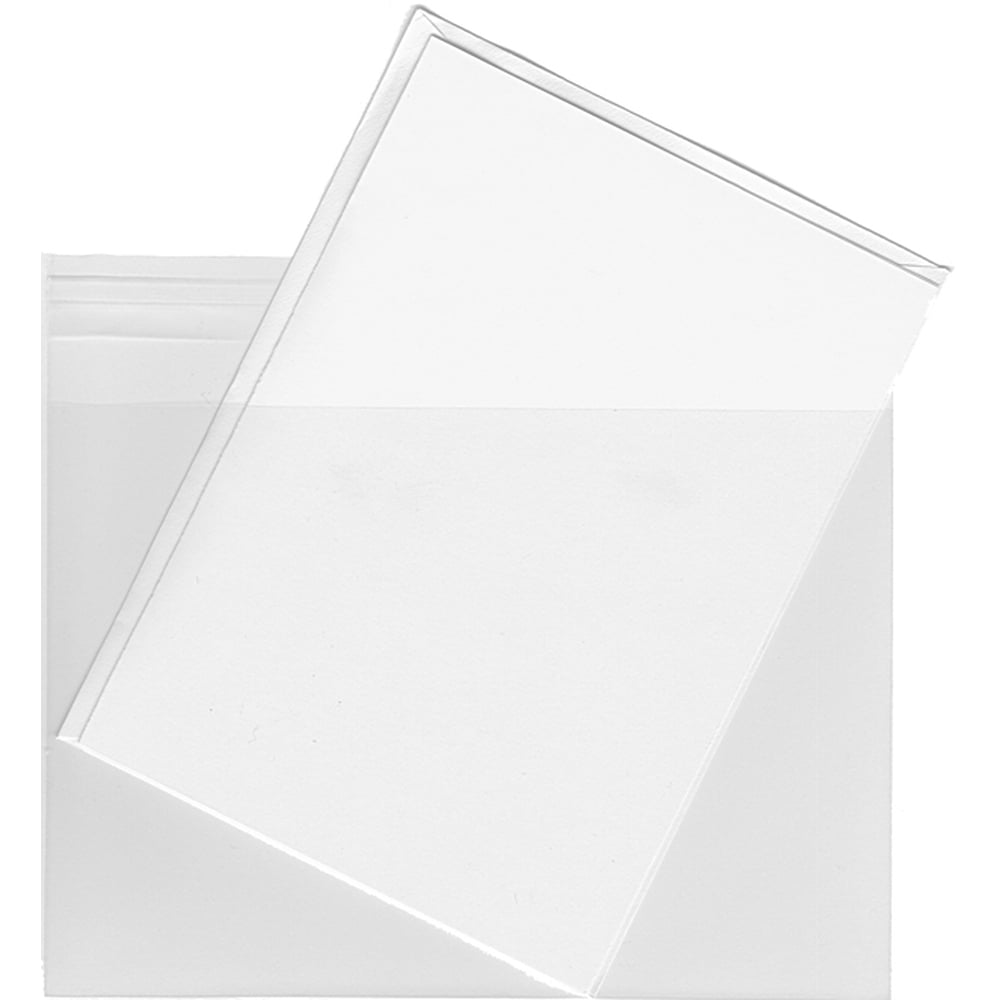 Clear Plastic Sleeves For A2 Cards Envelopes 100 Sleeves Walmart 
