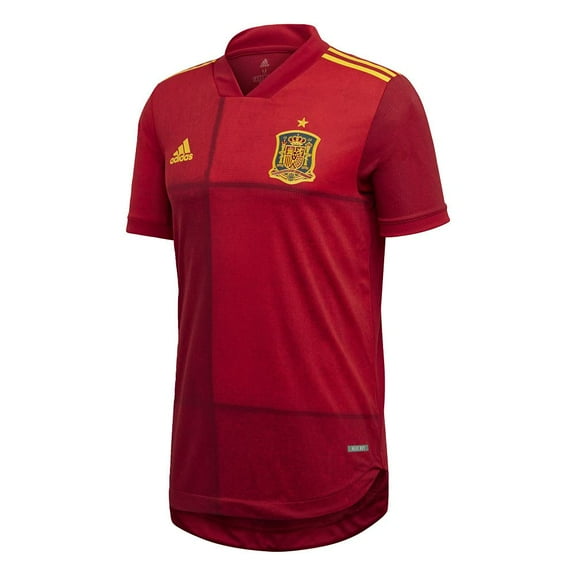 adidas 2020-21 Spain Authentic Home Jersey - Red-Yellow L