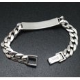 thumbnail image 5 of K-KED Real 925 Sterling Silver Bracelet Women Man 9.5mm Elbow Tube Curb Link 7.5inchL, 5 of 5