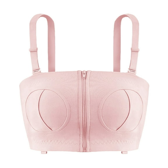 Arealer Hands Free Pumping Bra Adjustable Cotton Pump Bra No Steel Ring Nursing Bra