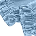 thumbnail image 4 of Crunowin Girls Denim Jeans Tencel Material Summer Lightweight Bunny Embroidery Wide Leg Flared Denim Light Blue Size 15-16 Years, 4 of 8