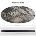 thumbnail image 2 of Wood Grain Particles Floral Medallion Round Rug - Small Round Area Rug, Soft Non-Slip Machine Washable Bedroom Mat Indoor Accent Entry Carpet for Office Desk Dorm Hallway, 2 of 7