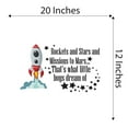 thumbnail image 4 of Boy's Dream Mission to Mars Quote letteringWall Decal Decoration Mission to Mars Lively Space Space Quotes & Sayings Decorating Ideas for Child's Bedroom Size: 20 In(W) x 12 In(H), 4 of 5