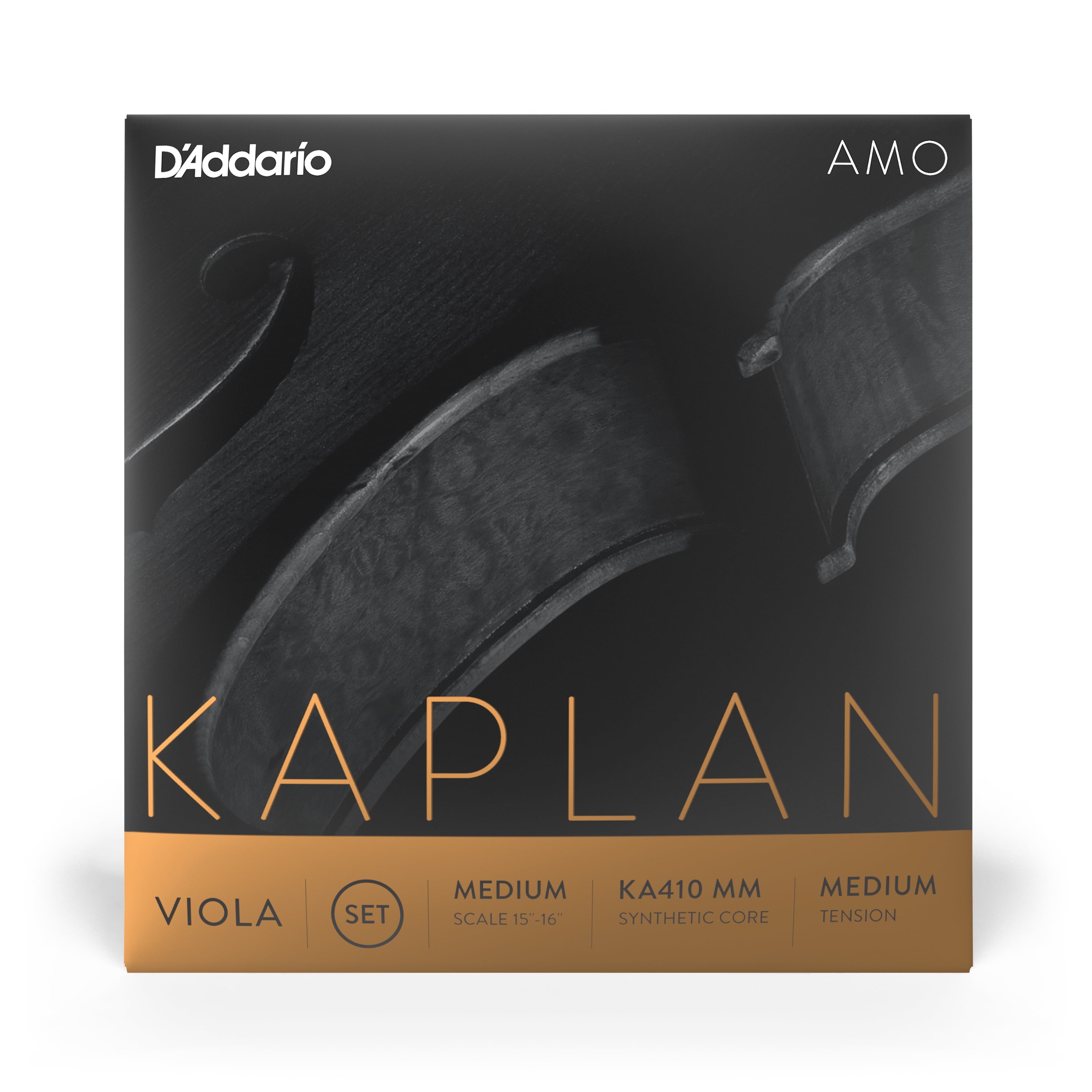 D'Addario Kaplan Amo Series Viola String Set 15 to 16 in., Medium