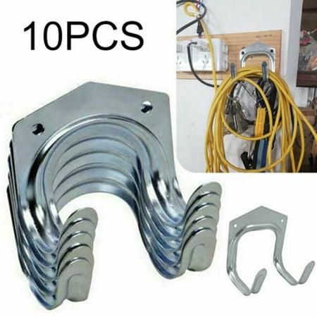 10Pcs Hanger Hooks Set Tools Hang Garage Shed Hanging Bracket