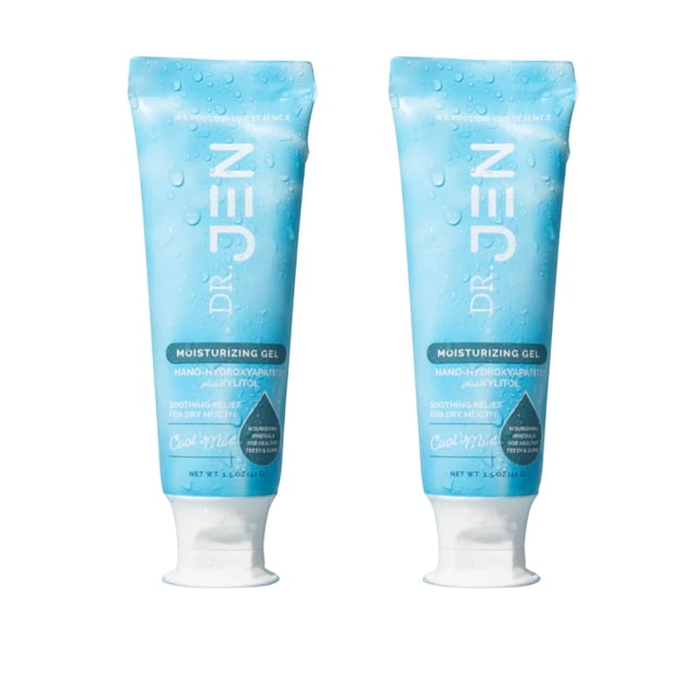 Gel oral Dr. Jen, hidratante para boca seca, menta fría, paquete de 2