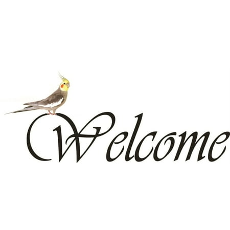 new wall ideas welcome sign with a parrot office home dãƒâ cor 8 x