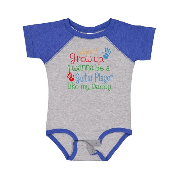 Inktastic Guitar Player Like Daddy Boys or Girls Baby Bodysuit