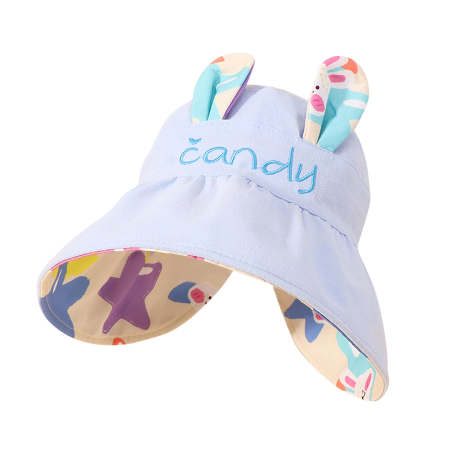 Girls Boys Hats Caps Kids Adjustable Chin Strap Sun Protection Hats