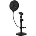 thumbnail image 3 of 1 Set Desktop Mic Stand Adjustable Tabletop Microphone Bracket with Mic Filter for Home Studio, 3 of 8
