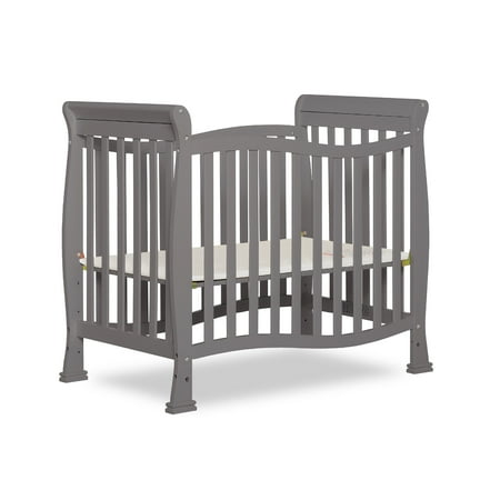 UPC: 0810063661373 | Dream On Me Piper 4-in-1 Convertible Mini Crib in Storm Grey