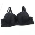 thumbnail image 4 of Mgmyaa Embossed Underwire Push-Up Full-Figure Bra Women's Solid Color Bra with Hook & Eye Soft Skin-Friendly Fabric B Cup C Cup, 4 of 8