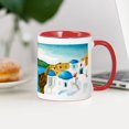 thumbnail image 4 of CafePress - Santorini Mug - 11 oz Ceramic Mug - Novelty Coffee Tea Cup, 4 of 6