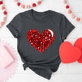 thumbnail image 6 of Jsaierl Womens Valentine's Day Shirts Love Heart Print Tees Trendy Short Sleeve Blouse Crewneck Holiday T-shirt Tops Valentines Day Gifts, 6 of 8