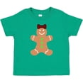 thumbnail image 3 of Inktastic Cute Gingerbread Girl with Red Plaid Bow Boys or Girls Baby T-Shirt, 3 of 5