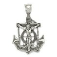 thumbnail image 1 of FB Jewels Sterling Silver Antiqued INRI Crucifix Pendant, 1 of 4