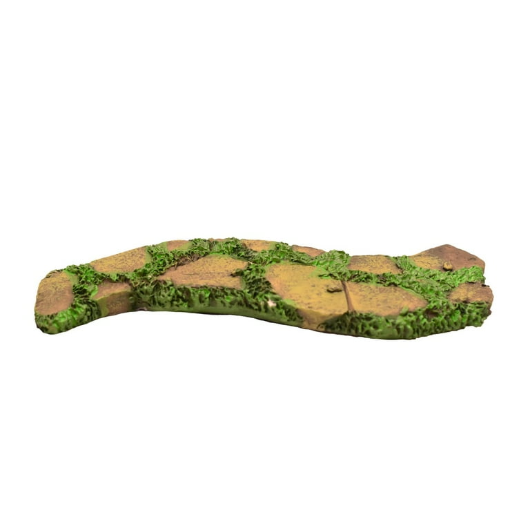 Mini Wood Stone Flower Path Curve Walkway Fairy Garden Dollhouse Decor Accessory Mini Wood Stone Flower Path Curve Walkway Fairy Garden Dollhouse Decor Accessory