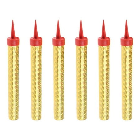 witspace Gold Birthday Candles - 6 Count | Birthday Candles for Cake | Sparkler Candles for Birthday Cake | Happy Birthday Candles | Cake Candles for Birthday Parties, Weddings