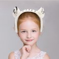 thumbnail image 4 of EeaseMX 1 diadema de felpa cómoda y atractiva con orejas de tigre (blanca), 4 of 8