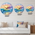 thumbnail image 4 of Designart 1 in Quartz Coastal Wall Clock, 4 of 5