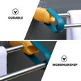 thumbnail image 1 of Pared de acero- Tela de acero Colgador de papel Colgador doble para baño Riel sin perforaciones Pared- Organizador multifuncional Varilla de acero inoxidable flexible para, 1 of 2