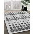 thumbnail image 3 of Ahgly Company Machine Washable Indoor Square Transitional Platinum Gray Area Rugs, 3' Square, 3 of 7