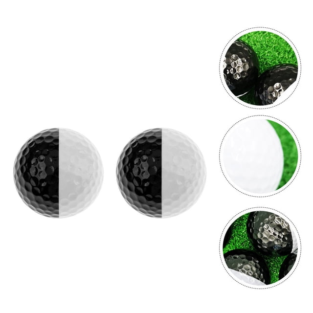 FUTUREORYY 2Pcs Putting Golf Balls Plastic for Swing Practice and Ball Control