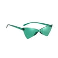 thumbnail image 1 of Gafas de sol Cat Eye, montura ultraligera, versátiles, modernas, triangulares. Verde, 1 of 9