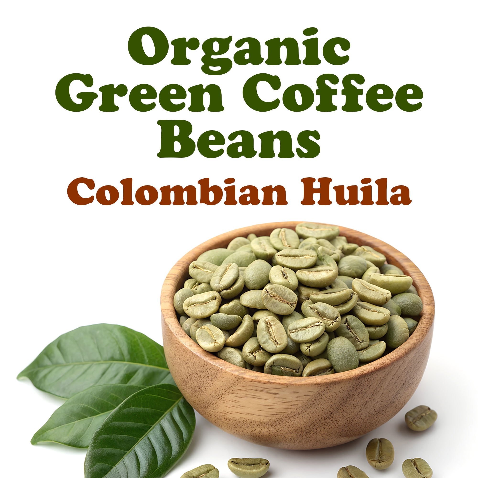 Organic Colombian Huila Arabica Green Coffee Beans, 1.5 Pounds – No-GMO, Vegan, Bulk - by Food to Live