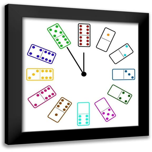 Phillip, Jamie 12x12 Black Modern Framed Museum Art Print Titled - Dominos 2