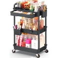 thumbnail image 1 of Carrito organizador de maquillaje SUNALLY con cajón, negro, 1 of 8