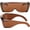 Brown, variant on GRINDERPUNCH Cover-Ups Black Fit Over Sunglasses - Wrap Around Sunglasses - People Who Wear Prescription Glasses in the Sun