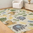 thumbnail image 6 of Addison Rugs Chantille Indoor/Outdoor Transitional Kids Beige Machine Washable Rectangle Rug, 10' x 14', 6 of 8