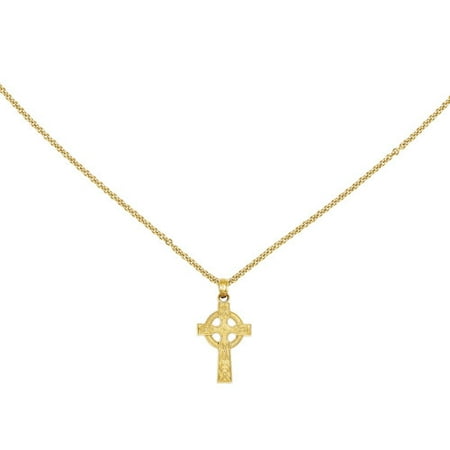 14kt Yellow Gold Celtic Cross Pendant