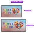 thumbnail image 5 of Peace Love Pride Cavalier King Charles Spaniel with Rainbow Sunglasses LGBT LGBTQ+ Desk Mat Full Keyboard Mouse Pad Dog Lover Gifts Large Mousepad - 01004, 5 of 5