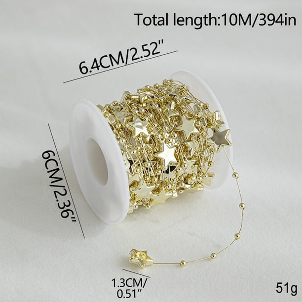 Electroplated Bead Chain Christmas Tree Decoration DIY Material Hanging Christmas Scene Layout