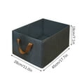 thumbnail image 2 of Hovmgk Steel Frame Storage Basket, Foldable Clothes Box, Wardrobe Handheld Bin, Breathable Mothproof 47x28x20cm, Home Clothing Supplies, Quilt/Clothing Storage for Small Apartment Dwellers, 2 of 2