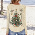 thumbnail image 6 of Garbnen S-5XL Christmas Long Sleeve Shirts Women Funny Christmas Tree Graphic T Shirts for Women Plus Size Holiday Pullover Tops for Women XL, 6 of 6