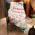 thumbnail image 4 of Gifts for Mom Blanket, Soft Flannel Throw Blanket Gifts for Mom from Daughter, Best Mom Birthday Blanket 60" x 50" Pink, 4 of 5