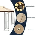 thumbnail image 5 of Patiojoy 2-Tiers 10'x10' Outdoor Canopy Gazebo Heavy-Duty Steel Frame Party Patio Large Canopy L-Shaped Gazebo Beige, 5 of 7