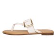 thumbnail image 2 of Sandalias de piso Exterior Piel vegana Color Blanco Para Mujer De RBBASICS, 2 of 3