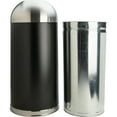 thumbnail image 6 of Genuine Joe, GJO58896, 15 Gallon Dome Top Trash Receptacle, 1 Each, Black,Silver, 6 of 6