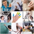 thumbnail image 2 of Monstrate 5 uds cubierta de dedo resistente al calor espesar antideslizante Fingerstall ligero portátil protectores de dedos escritura Cadenas y protecciones para puertas de seguridad Azul, 2 of 6