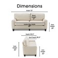 thumbnail image 2 of Serta Palisades 73" Sofa Buttercream, 2 of 12