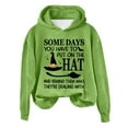 thumbnail image 3 of Some Days You Have To Put On The Hat Hoodie Halloween Witch Hoodies for Women Funny Graphic Sweatshirt Pullover Tops, 3 of 5